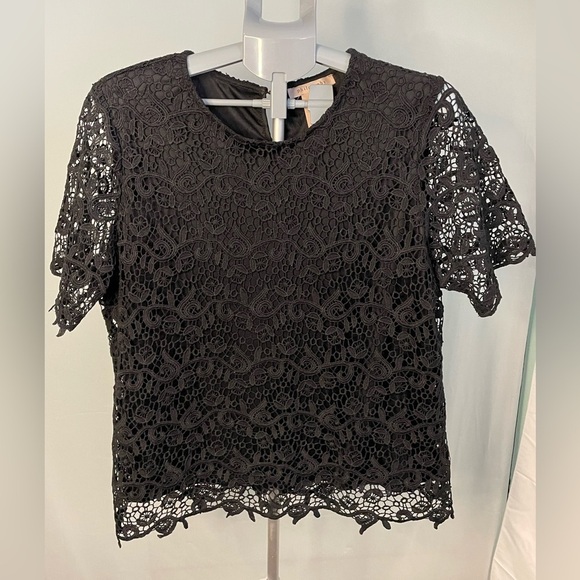 Philosophy‎ black lace top size XL - Picture 1 of 7
